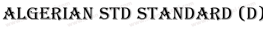 Algerian Std Standard (D)字体转换